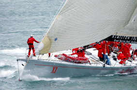 Wild Oats XI won't back up from Hobart but Wild Oats X will fly owner Bob Oatley's flag. PHOTO: BRUCE THOMAS Wild Oats XI won't back up from Hobart but Wild Oats X will fly owner Bob Oatley's flag. PHOTO: BRUCE THOMAS