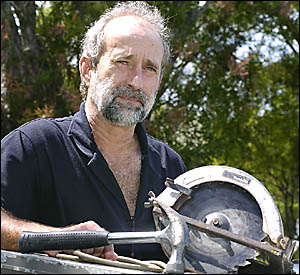 Nick Peters, from Coraki, cannot work as a carpenter in NSW despite gaining his qualifications in Queensland in 1974. Nick Peters, from Coraki, cannot work as a carpenter in NSW despite gaining his qualifications in Queensland in 1974.