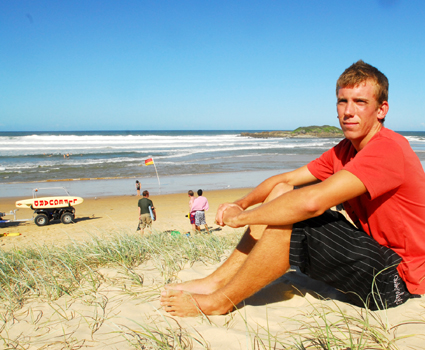 Local hero . . . Joel Beavis. PHOTO: CHRIS RIX Local hero . . . Joel Beavis. PHOTO: CHRIS RIX