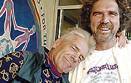 Remembering the Aquaruis Festival are Paul Joseph (left) and Graeme Dunstan. Remembering the Aquaruis Festival are Paul Joseph (left) and Graeme Dunstan.