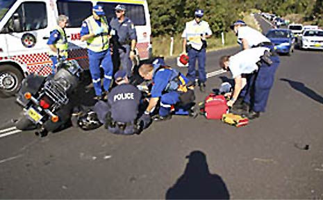 The fatal crash scene at Coffee Camp, 3km from Nimbin, on Saturday afternoon. The fatal crash scene at Coffee Camp, 3km from Nimbin, on Saturday afternoon.