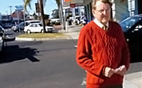 Bryan Marriott, on the corner of River and Cherry Streets in Ballina, believes the CBD needs an upgrade before the bypass is completed. Bryan Marriott, on the corner of River and Cherry Streets in Ballina, believes the CBD needs an upgrade before the bypass is completed.