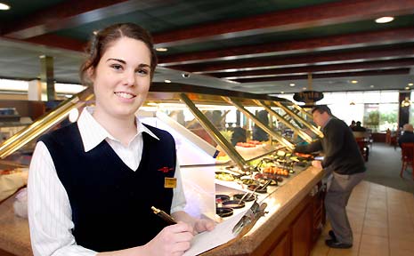 Michelle Brown at Toowoomba's Sizzler Restaurant Michelle Brown at Toowoomba's Sizzler Restaurant
