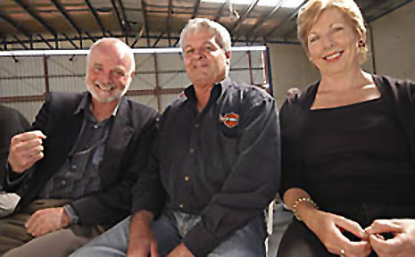Permo-Drive shareholders (from left) John Hannaford, Col and Julie Lee. Permo-Drive shareholders (from left) John Hannaford, Col and Julie Lee.