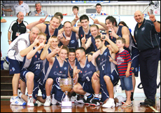 Rockets celebrate their state championship win on Sunday. Rockets celebrate their state championship win on Sunday.