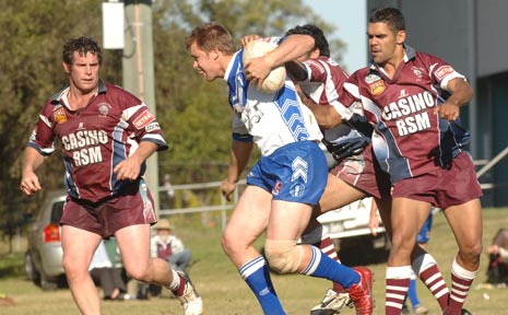 Aaron Hartmann in action for the Grafton Ghosts. Aaron Hartmann in action for the Grafton Ghosts.