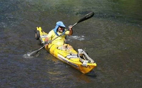 Environmentalist Steve Posselt plans to kayak from Brisbane to Sydney to protest the proposed daming of the Mary River. Environmentalist Steve Posselt plans to kayak from Brisbane to Sydney to protest the proposed daming of the Mary River.