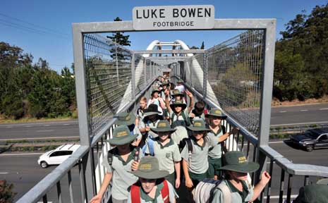Korora residents are angry at plans to remove Luke Bowen Footbrige under the Bypass Plan. Korora residents are angry at plans to remove Luke Bowen Footbrige under the Bypass Plan.