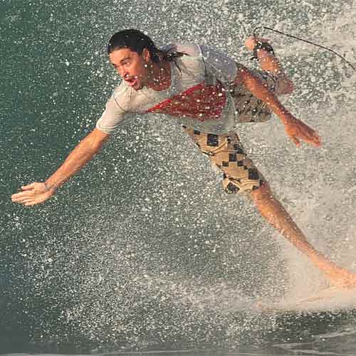A surfer bit off more than he could chew at Point Cartwright. Photo: Brett Wortman/180283 A surfer bit off more than he could chew at Point Cartwright. Photo: Brett Wortman/180283
