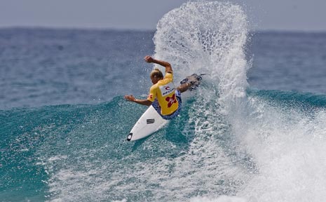 Adam Melling cuts through the 1.5 metre surf on the Gold Coast yesterday on his way to winning the Rip Curl MP Classic Adam Melling cuts through the 1.5 metre surf on the Gold Coast yesterday on his way to winning the Rip Curl MP Classic