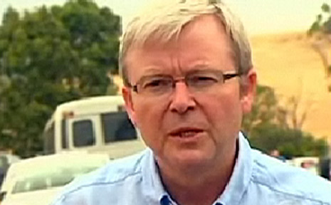 Prime Minister Kevin Rudd. Prime Minister Kevin Rudd.