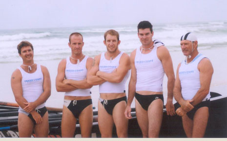 PICTURED is the Brunswick boat in action at Port Macquarie and the team Greg White (left), Matt Went, Baden East, Dan Andrew and Stuart ‘Trend Setter’ White. PICTURED is the Brunswick boat in action at Port Macquarie and the team Greg White (left), Matt Went, Baden East, Dan Andrew and Stuart ‘Trend Setter’ White.