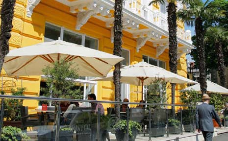 Hotel Bristol is an example of the ornately beautiful architecture in Croatia. Hotel Bristol is an example of the ornately beautiful architecture in Croatia.