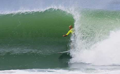 Byron Bay's Garrett Parkes at the Billabong Pro Junior at Coffs Harbour last weekend. Byron Bay's Garrett Parkes at the Billabong Pro Junior at Coffs Harbour last weekend.