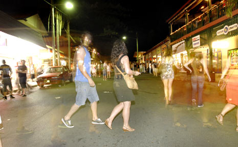 Byron Bay’s relaxed atmosphere is coming under threat with increasing concern about violence in the town after dark. Byron Bay’s relaxed atmosphere is coming under threat with increasing concern about violence in the town after dark.