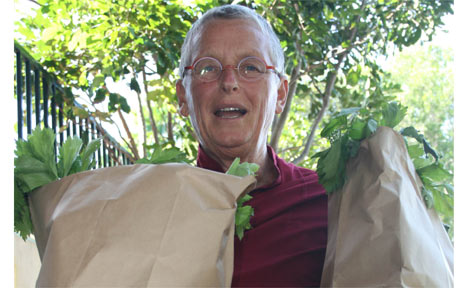 PICTURED is Buddhist nun Honu Dawson, who is ready to launch a ‘Liberation Larder’ at Byron Bay to help people who may need a grocery top-up.
She’s hoping the local community will support the initiative by making regular grocery donations. PICTURED is Buddhist nun Honu Dawson, who is ready to launch a ‘Liberation Larder’ at Byron Bay to help people who may need a grocery top-up.
She’s hoping the local community will support the initiative by making regular grocery donations.