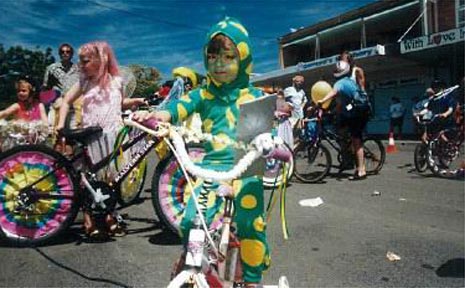 Decorated bikes at last year’s Kites and Bikes Festival at Brunswick Heads. Decorated bikes at last year’s Kites and Bikes Festival at Brunswick Heads.