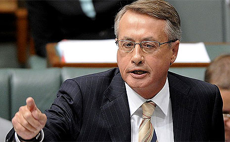 Treasurer Wayne Swan. Treasurer Wayne Swan.