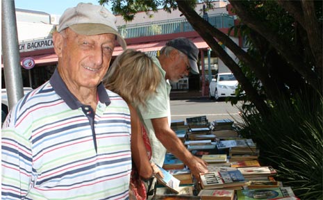 PICTURED is FOL volunteer Bob Levett at the stall. PICTURED is FOL volunteer Bob Levett at the stall.