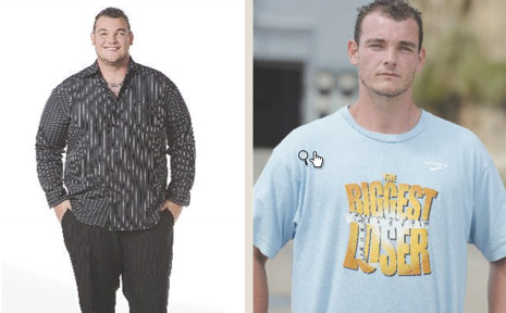Andrew Miles left the Biggest Loser at a trim 105.6kg. Andrew Miles left the Biggest Loser at a trim 105.6kg.