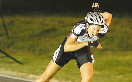 SKATER GIRL: Former Biloela skater Andrea Mahon will set to wear the green and gold at the Oceanic Games in Brisbane from Easter Monday after she cleaned up at the recent National Inline Championships in the ladies mastrers A division. SKATER GIRL: Former Biloela skater Andrea Mahon will set to wear the green and gold at the Oceanic Games in Brisbane from Easter Monday after she cleaned up at the recent National Inline Championships in the ladies mastrers A division.