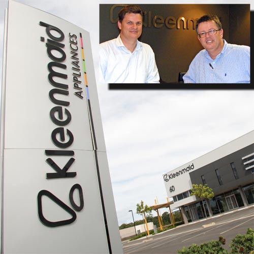 Collapse: Kleenmaid owners Brad and Andrew Young (inset). Collapse: Kleenmaid owners Brad and Andrew Young (inset).