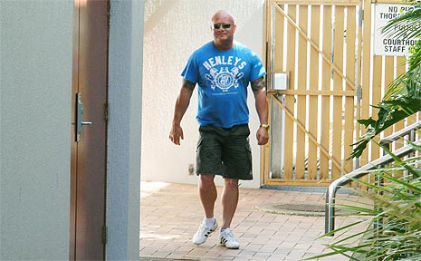 William Barker outside the Maroochydore Watch House. William Barker outside the Maroochydore Watch House.