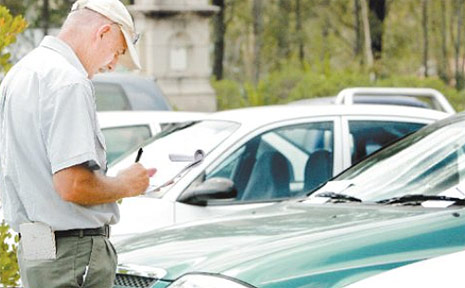 Another one bites the dust and cops a parking fine. Another one bites the dust and cops a parking fine.