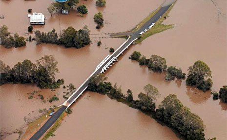 Flooding in Grafton. Flooding in Grafton.