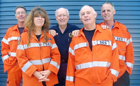 Some of the heroes of the recent weather emergency (left to right): Andrew Player, Hannah Grace, Noel McAviney, Ben Fawcett and Bruce Will. Some of the heroes of the recent weather emergency (left to right): Andrew Player, Hannah Grace, Noel McAviney, Ben Fawcett and Bruce Will.