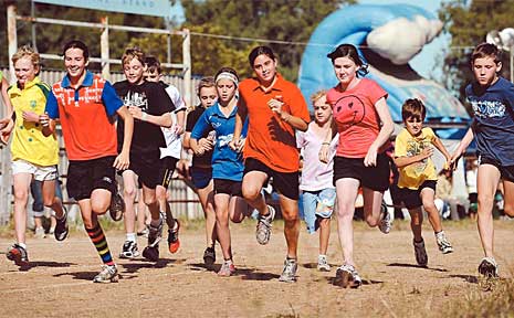 The start of the cross country event at the Dallarnil Sports Day. The start of the cross country event at the Dallarnil Sports Day.