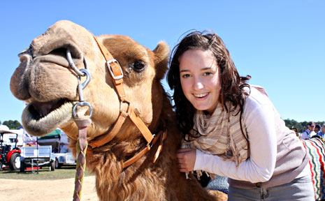 GETTING ACQUAINTED: Morgan Kelly and Tyson get to know each other at Farm Fantastic. GETTING ACQUAINTED: Morgan Kelly and Tyson get to know each other at Farm Fantastic.