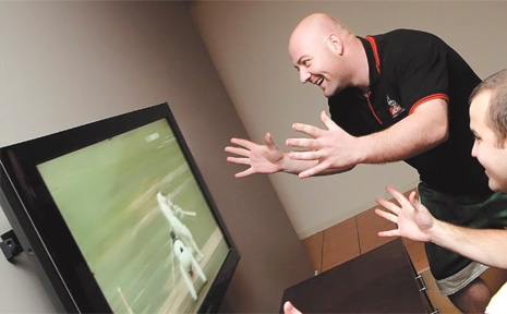 HOWZAT: Tim Sauer and housemate Nathan Lee have a long few months ahead of them.