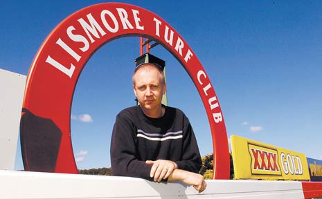 Lismore Turf Club secretary-manager Michael Timbrell opposes a proposal to ban alcohol company sponsorship of sporting events like horse racing. Lismore Turf Club secretary-manager Michael Timbrell opposes a proposal to ban alcohol company sponsorship of sporting events like horse racing.