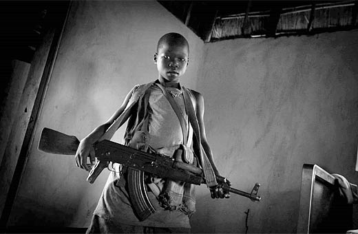 Child soldiers. Photo: Kevin Evans Child soldiers. Photo: Kevin Evans