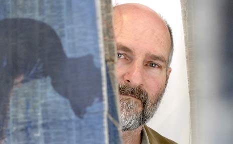 Mic Eales with some of his artwork dealing with issues surrounding suicide at the Next gallery in Lismore. Mic Eales with some of his artwork dealing with issues surrounding suicide at the Next gallery in Lismore.