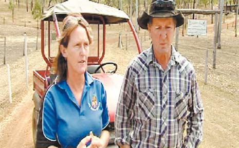 Debbie Brown and Adrian Daniels are in self-imposed quarantine at the Hendra-hit property. Debbie Brown and Adrian Daniels are in self-imposed quarantine at the Hendra-hit property.