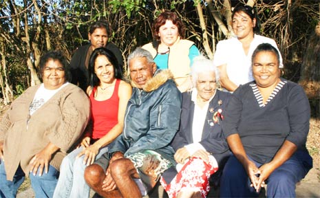 Members of the Bundjalung of Byron Bay Arakwal Corporation Board at Broken Head Caravan Park last Friday. Back row: Tina King, Theresa Nicholls, Yvonne Stewart. Front row: Sharon Roberts, Delta Kay, Mick Kay, Dulcie Nicholls, Annette Kelly. Members of the Bundjalung of Byron Bay Arakwal Corporation Board at Broken Head Caravan Park last Friday. Back row: Tina King, Theresa Nicholls, Yvonne Stewart. Front row: Sharon Roberts, Delta Kay, Mick Kay, Dulcie Nicholls, Annette Kelly.