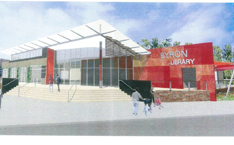 An artist’s impression of the new $5.6 million Byron Bay Library. An artist’s impression of the new $5.6 million Byron Bay Library.