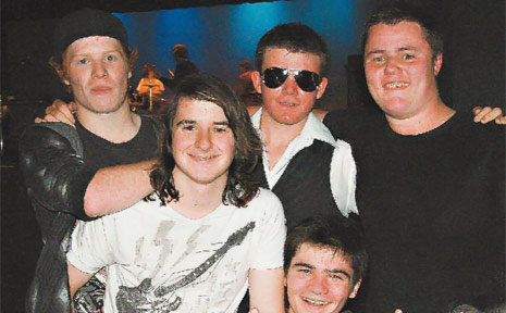MEMBERS of band Bonfire - Cameron, Mitchell, Sam, Patrick ad Kurt - who played at the Banana Festival Alternate Music Festival on Saturday night. MEMBERS of band Bonfire - Cameron, Mitchell, Sam, Patrick ad Kurt - who played at the Banana Festival Alternate Music Festival on Saturday night.