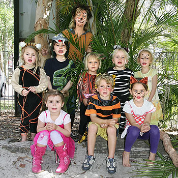 Coolum Kindy Kids Ella, Santika, Daniel, Sienna, Jacki, Kirsten, Chloe and Grace and assistant Natalie cannot wait for Sunday's spring fair. Photo: Mike Garry/scw1711a Coolum Kindy Kids Ella, Santika, Daniel, Sienna, Jacki, Kirsten, Chloe and Grace and assistant Natalie cannot wait for Sunday's spring fair. Photo: Mike Garry/scw1711a