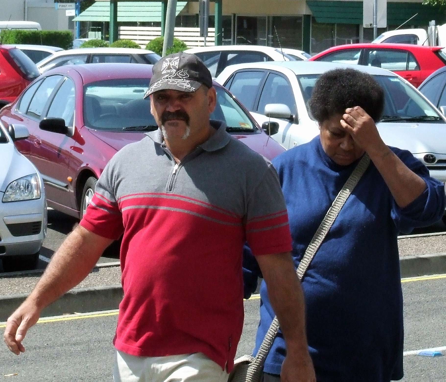 Warren John and Brianne Descima Jones arrive at Maroochydore Court. Warren John and Brianne Descima Jones arrive at Maroochydore Court.