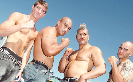 GETTING Ready to rumble are boxers Hiriwa Te Rang, Alex Leapai, Casey Hannon and Trev Jacky. GETTING Ready to rumble are boxers Hiriwa Te Rang, Alex Leapai, Casey Hannon and Trev Jacky.