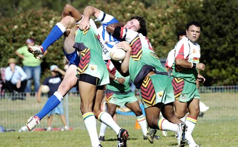 The Northern United defence gave Grafton Ghosts no room to move in their semi-final at Crozier Field, Lismore, on Saturday. The Northern United defence gave Grafton Ghosts no room to move in their semi-final at Crozier Field, Lismore, on Saturday.