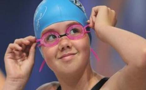 BALLINA Swim Team’s Caitlin Bigg. BALLINA Swim Team’s Caitlin Bigg.