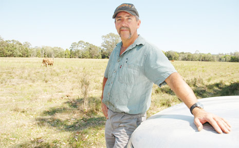 Caretaker Tony Lewis is pictured at the Tyagarah site which is now the permanent home for the East Coast Blues and Roots Festival. Caretaker Tony Lewis is pictured at the Tyagarah site which is now the permanent home for the East Coast Blues and Roots Festival.