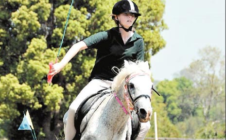 Gympie Pony Club member Bronte Newcombe, show above during training last Monday, took out the 12-14 years campdraft at the Queensland Titles in Gympie at the weekend. Gympie Pony Club member Bronte Newcombe, show above during training last Monday, took out the 12-14 years campdraft at the Queensland Titles in Gympie at the weekend.