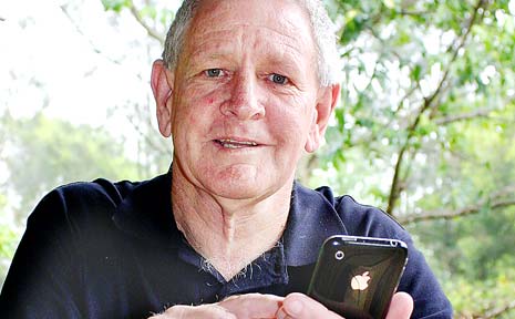 PAUL MCKEY in the shade of his redbean tree. PAUL MCKEY in the shade of his redbean tree.