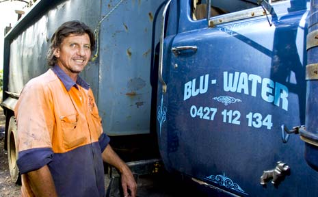 60 CALLS A DAY: Reece Donovan, of Alstonville Blu-Water, is struggling to keep up with the demand from households desperate for water as their tanks run dry. 60 CALLS A DAY: Reece Donovan, of Alstonville Blu-Water, is struggling to keep up with the demand from households desperate for water as their tanks run dry.
