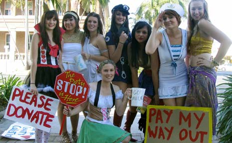 Mullumbimby High boys donned masks and made mischief in celebration of the last day of their life as school students. Mullumbimby High boys donned masks and made mischief in celebration of the last day of their life as school students.